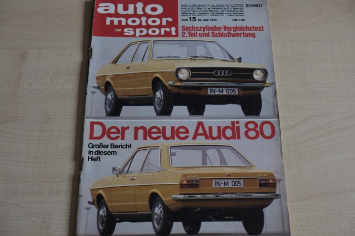 Deckblatt Auto Motor und Sport (15/1972)